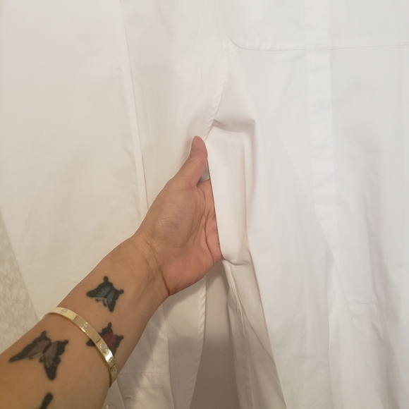 CAARA. WHITE SHIRT DRESS...SIZE L - Picture 10 of 15